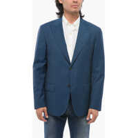 Sacouri elegante Cc Collection Pistriped Suit With Peak Lapel Barbati
