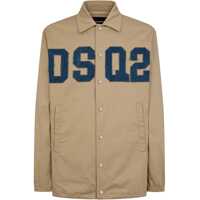 Paltoane Lightweight Cotton Twill Coat With Denim Monogram Barbati