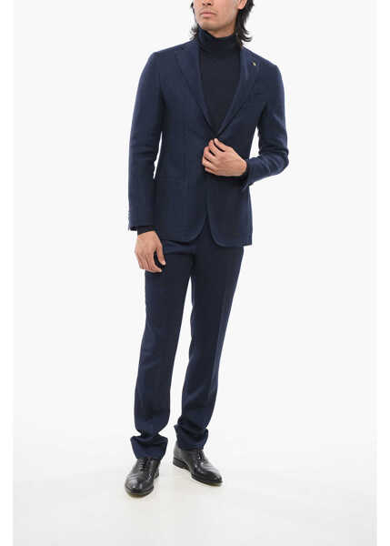 Sacouri CORNELIANI Cc Collection Linen Blend Refined Blazer Blue Barbati (BM 18013261) 4