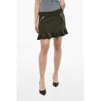 Fuste scurte Mid Rise Skirt With Ruffles Femei