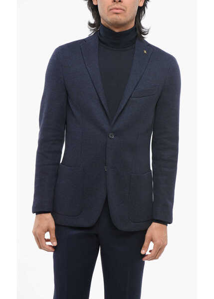 Sacouri CORNELIANI Cc Collection Half-Lined Reset Blazer Blue Barbati (BM 18013318) 1