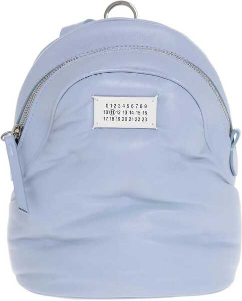 Rucsacuri Maison Margiela Mm11 Quilted Leather Glam Slam Backpack With Shoulder Strap Light Blue Femei (BM 18013321) 1