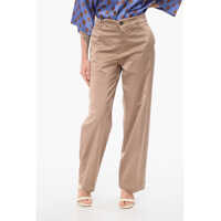 Pantaloni casual Cropped Wide-Leg Pants Femei