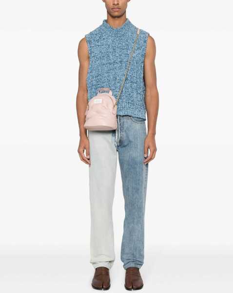 Rucsacuri Maison Margiela Mm11 Quilted Leather Glam Slam Backpack With Shoulder Strap Pink Femei (BM 18013345) 2