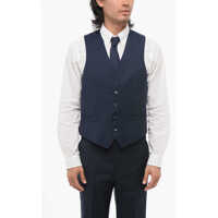 Veste costum Cc Collection Single-Breasted Refined Virgin Wool Vest Barbati