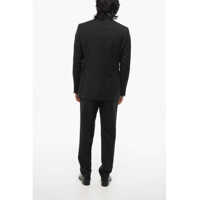 Costume CORNELIANI pentru Barbati - Costume CORNELIANI Cc Collection Peak Lapel Reset Suit Black Barbati (BM 18013552) - B-mall.ro