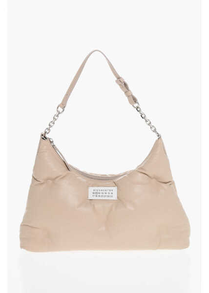 Genti de umar Maison Margiela Mm11 Quilted Leather Glam Slam Hobo Bag Pink Barbati (BM 18013603) 1