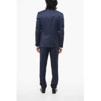 Costume CORNELIANI pentru Barbati - Costume CORNELIANI Dotted Cerimonia Academy Suit With Peak Lapel Blue Barbati (BM 18013648) - B-mall.ro