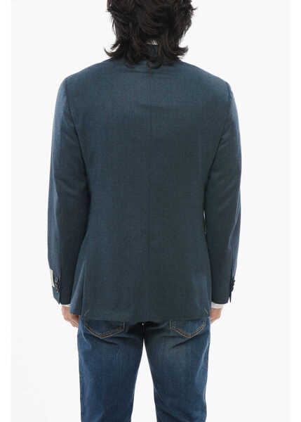 Sacouri elegante CORNELIANI Cc Collection Cool Wool Suit With Patch Pocket Light Blue Barbati (BM 18013864) 2