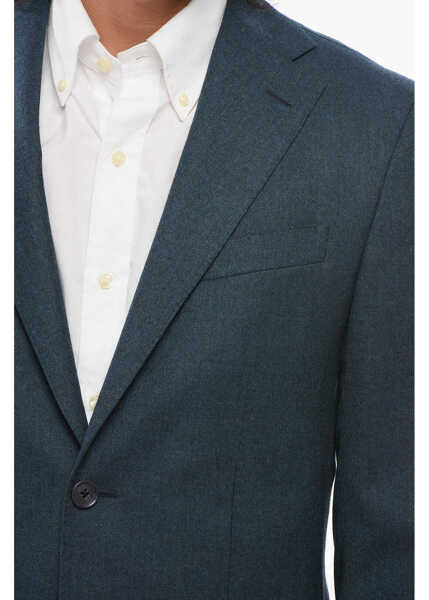 Sacouri elegante CORNELIANI Cc Collection Cool Wool Suit With Patch Pocket Light Blue Barbati (BM 18013864) 3