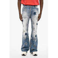 Blugi drepti All-Over Patches Boot Cut Jeans Barbati