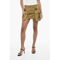 Fuste scurte Sexy Cotton Cargo Miniskirt Femei