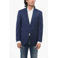 Sacouri Code Virgin Wool Blazer With Peack Lapel Barbati