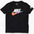 Nike Solid Color Crew-Neck T-Shirt With Logo Printed On The Front Black