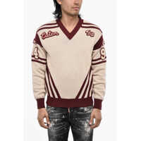 Pulovere V-Neck Sweater With Contrasting Trims Barbati