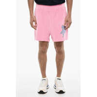 Pantaloni scurti Chenille Shorts With Rose Embroidery Barbati