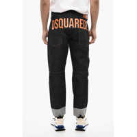 Blugi drepti DSQUARED2 pentru Barbati - Blugi drepti DSQUARED2 Regular Fit Jeans With Visible Stictiching Blue Barbati (BM 18014164) - B-mall.ro