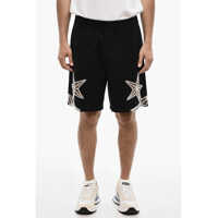 Pantaloni scurti Solid Color Cotton Shorts With Jewels Barbati