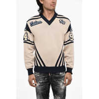 Pulovere V-Neck Sweater With Contrasting Trims Barbati
