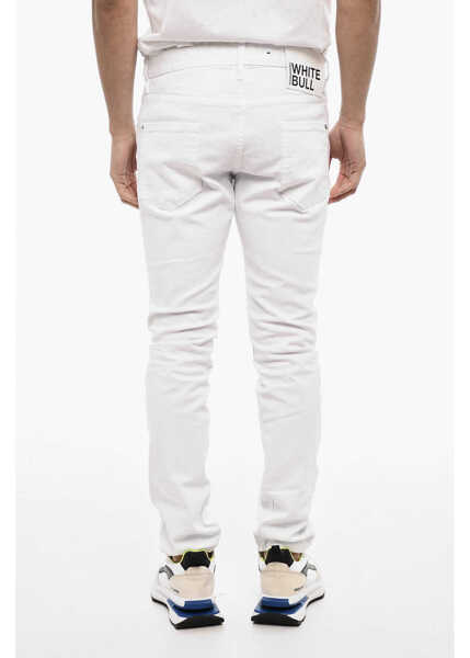 Blugi drepti DSQUARED2 White Bull Light Wash Jeans White Barbati (BM 18014374) 2