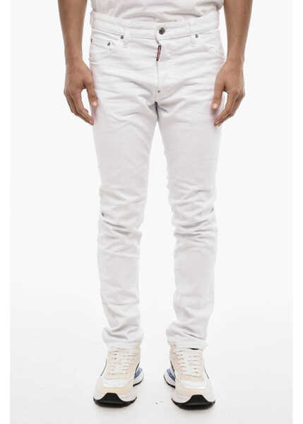 Blugi drepti DSQUARED2 White Bull Light Wash Jeans White Barbati (BM 18014374) 1