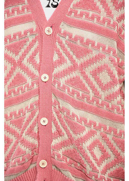 Cardigane DSQUARED2 V-Neck Two-Tone Sleeveless Cardigan White Barbati (BM 18014383) 3