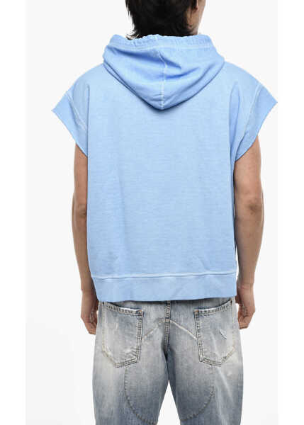 Bluze de trening DSQUARED2 Sleeveless Hoodie With Print Blue Barbati (BM 18014533) 2