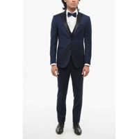 Costume Code Virgin Wool 3 Piece Suit With Peak Lapel Barbati
