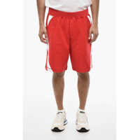 Pantaloni scurti Cotton Shorts With Contrasting Side Bands Barbati