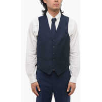 Veste costum Cc Collection Virgin Wool Refined Vest With Back Martingale Barbati