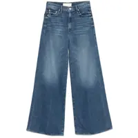 Blugi 'The Undercover Sneak' Blue Jeans With Palazzo Style And Logo Patch On The Rear In Denim Woman Femei