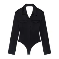 Body-uri Courrèges Backless Shirt Bodysuit Clothing Femei