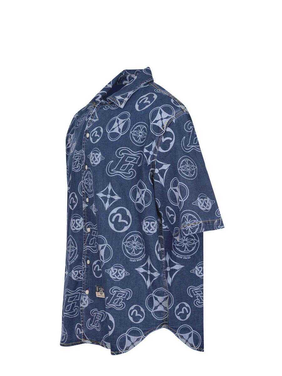 Camasi Evisu Evisu Shirts DENIM SCURO Barbati (BM 18016794) 2