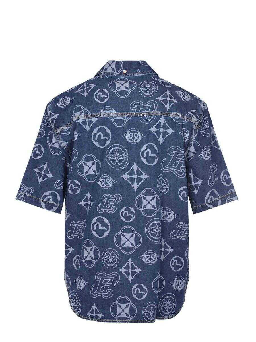 Camasi Evisu Evisu Shirts DENIM SCURO Barbati (BM 18016794) 3