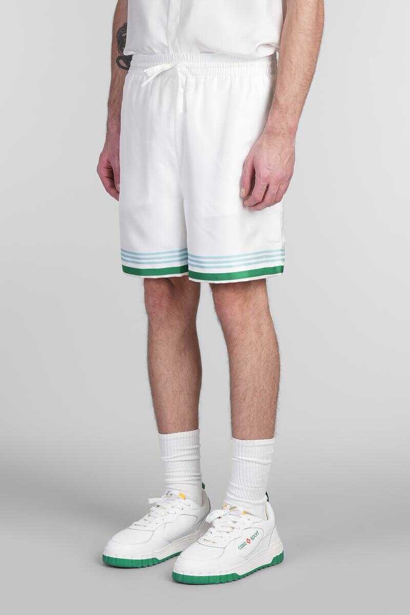 Pantaloni Casablanca Casablanca Shorts WHITE Barbati (BM 18017142) 4