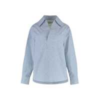 Bluze Bottega Veneta Cotton And Linen Blouse Femei