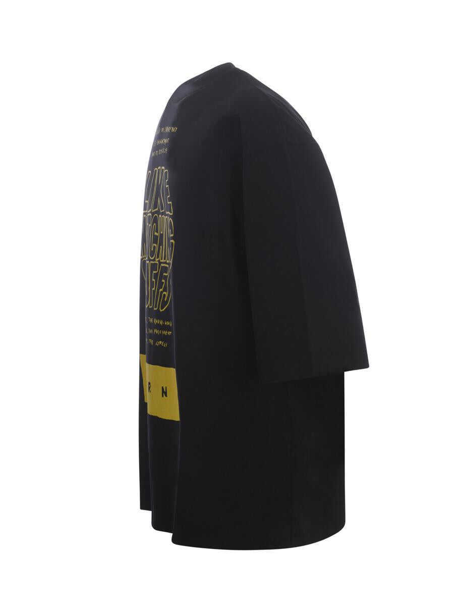 Tricouri Marni Marni T-Shirt Black Barbati (BM 18021711) 2