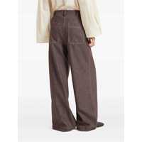 Blugi Brunello Cucinelli Dama - Blugi Brunello Cucinelli Brunello Cucinelli Wide Leg Jeans BROWN Femei (BM 18022674) - B-mall.ro
