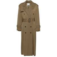 Paltoane Miu Miu Raw-Cut Maxi Trench Coat Femei