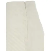 Imbracaminte Derhy Dama - Fuste Derhy Agnes White Flared Skirt With Lace Embroidery And Scallop Hem In Cotton Woman WHITE Femei (BM 18023127) - B-mall.ro