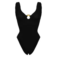Costume de baie 'Celine' Black One-Piece Swimsuit With Ring Detail In Stretch Polyamide Woman Femei