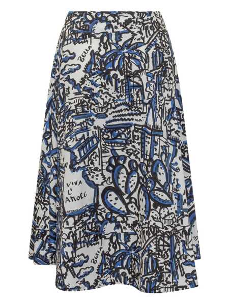 Fuste ALESSANDRO ENRIQUEZ Alessandro Enriquez Midi Skirt WHITE Femei (BM 18023670) 2