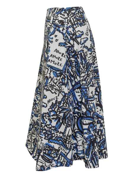 Fuste ALESSANDRO ENRIQUEZ Alessandro Enriquez Midi Skirt WHITE Femei (BM 18023670) 3