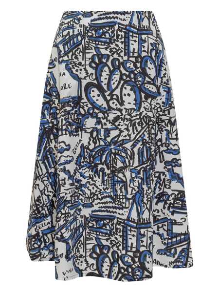 Fuste ALESSANDRO ENRIQUEZ Alessandro Enriquez Midi Skirt WHITE Femei (BM 18023670) 1