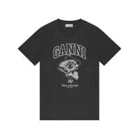 Topuri Ganni Witch Organic Cotton T-Shirt Femei