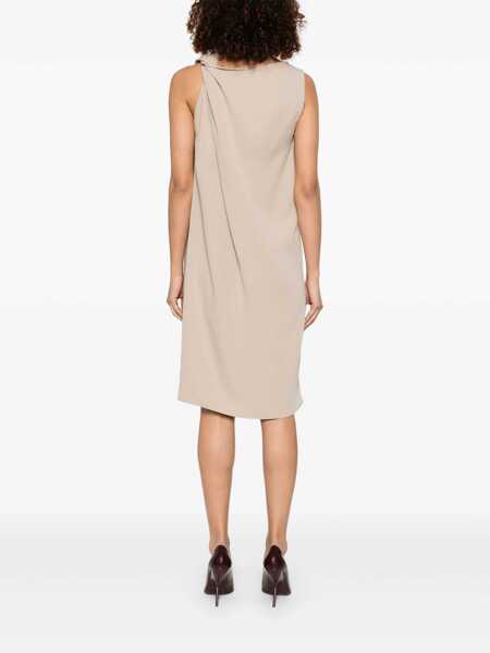 Rochii lungi P.A.R.O.S.H. DRESS Beige Femei (BM 18024624) 4