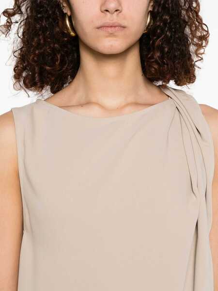 Rochii lungi P.A.R.O.S.H. DRESS Beige Femei (BM 18024624) 5