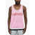 DSQUARED2 Perforated Tank Top With Contrast Bands Pink