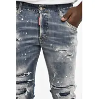 Blugi drepti DSQUARED2 pentru Barbati - Blugi drepti DSQUARED2 Regular Waist Regular Fit Skare Jeans Blue Barbati (BM 18024646) - B-mall.ro