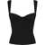 DSQUARED2 Bustier Top With Zip Black